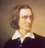 Liszt Ferenc (Barabás Miklós portréjának részlete) Liszt Ferenc (Barabás Miklós portréjának részlete)