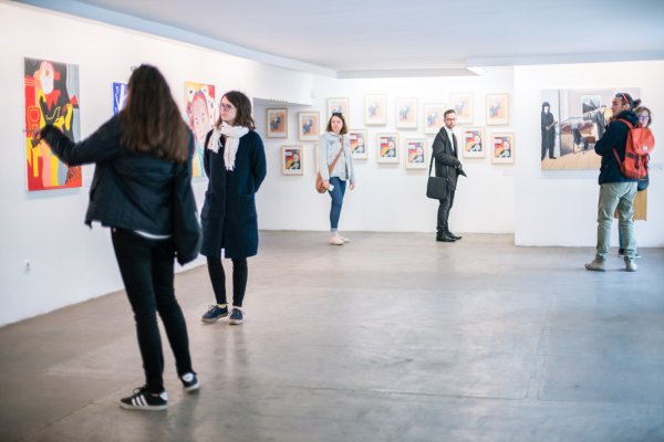 Kontrolltól az elengedésig - Galériatúra, 2019. április 13. Godot Galéria, Fotó: Darab Zsuzsa/Budapest ArtWeek