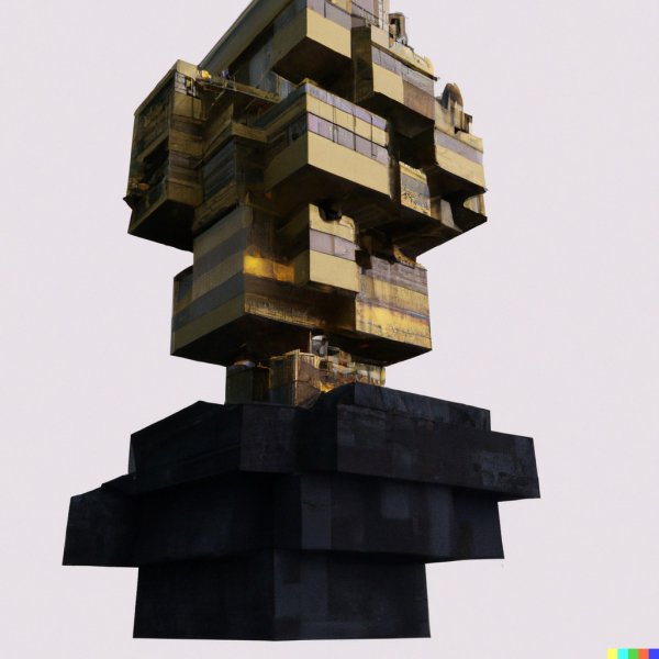 DALL-E / Minecraft épület