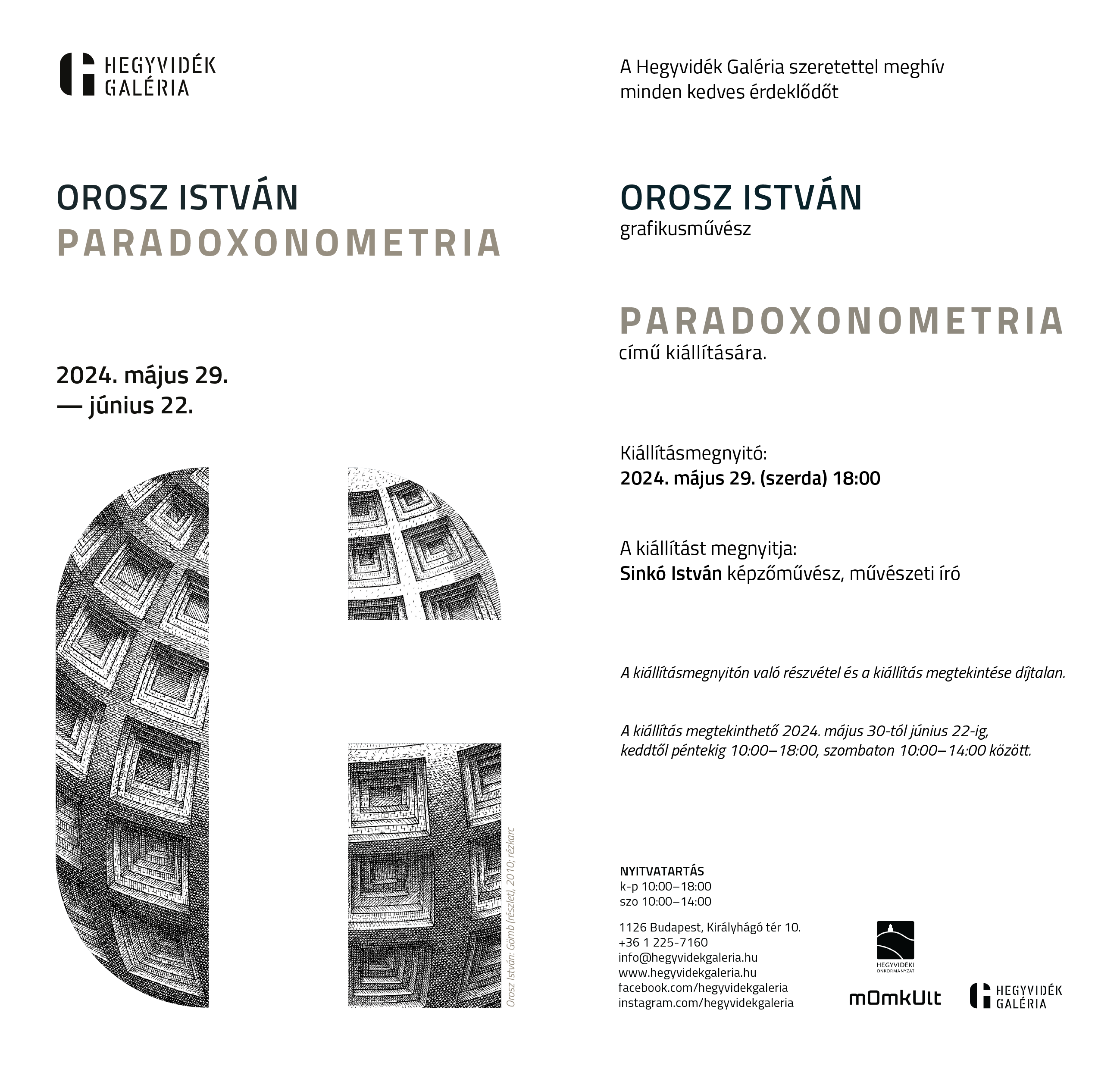 Paradoxonometria címen nyílik Orosz István új kiállítása