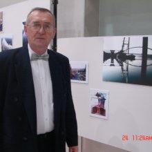 Dunaújvárosi Főiskolán lévő légifelvételek kiállítás megnyitóján - 2007