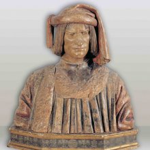 Andrea del Verrocchio műhelye: Lorenzo il Magnifico büsztje, Firenze, magángyűjtemény