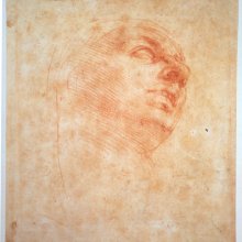 Michelangelo Buonarroti: Tanulmányfej a Doni-tondóhoz, Firenze, Casa Buonarroti