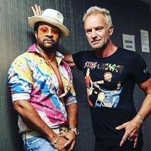 Sting és Shaggy a Hősök terén
