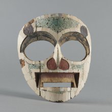 Azték kori mozaik maszk a Néprajzi Múzeumban