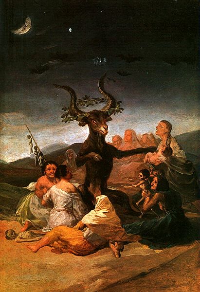 Goya: Boszorkányszombat (El aquelarre) Forrás: Wikipedia