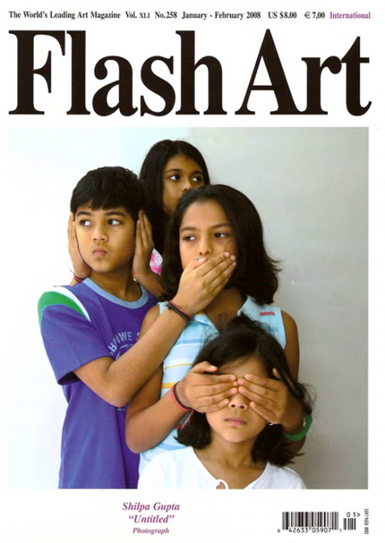 a Flash Art magazin egy számának címlapja