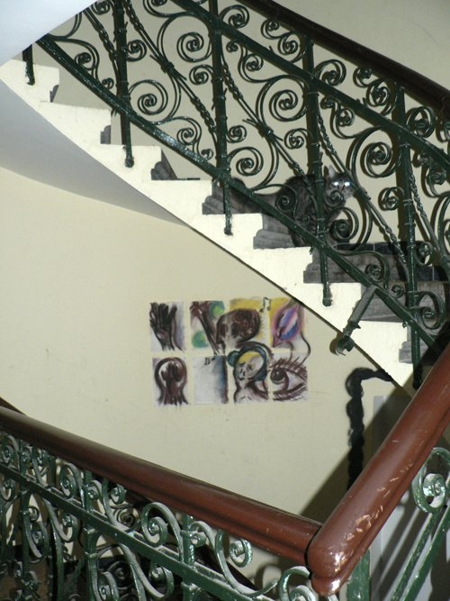 Lépcsőház macskával