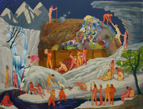 Nicole Eisenman: Bányászat I. (2005)