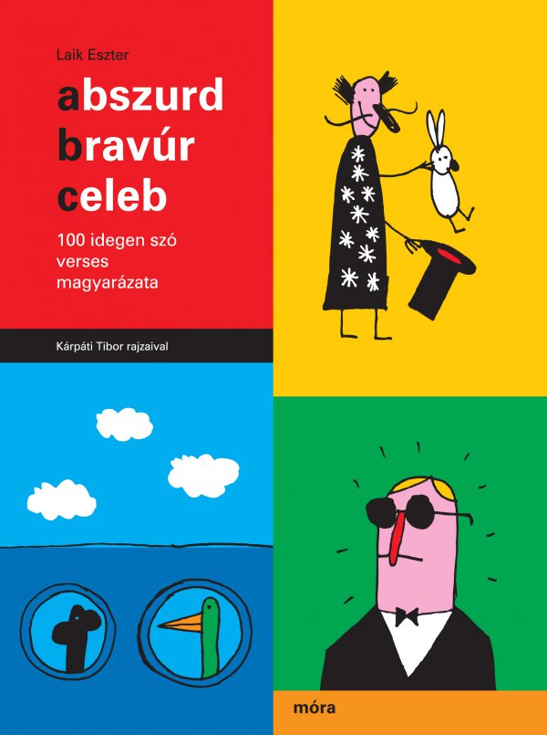 Abszurd, bravúr, celeb - könyvborító