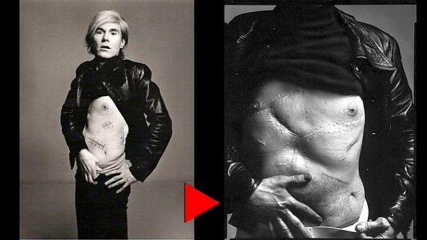 Richard Avedon: Andy Warhol, művész, New York City, 69/8/20