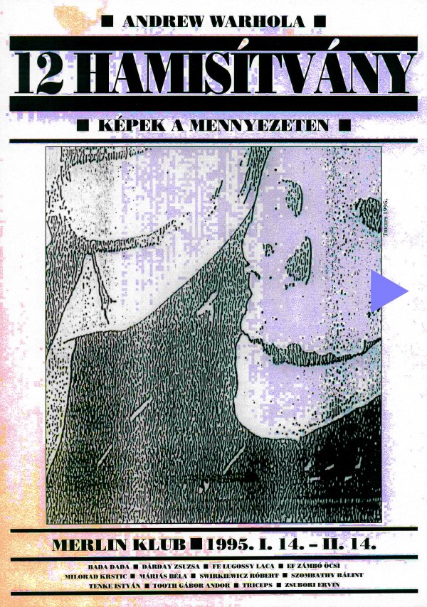 12 hamisítvány (plakát, Merlin Klub, 1995. I. 14. – II. 14.)