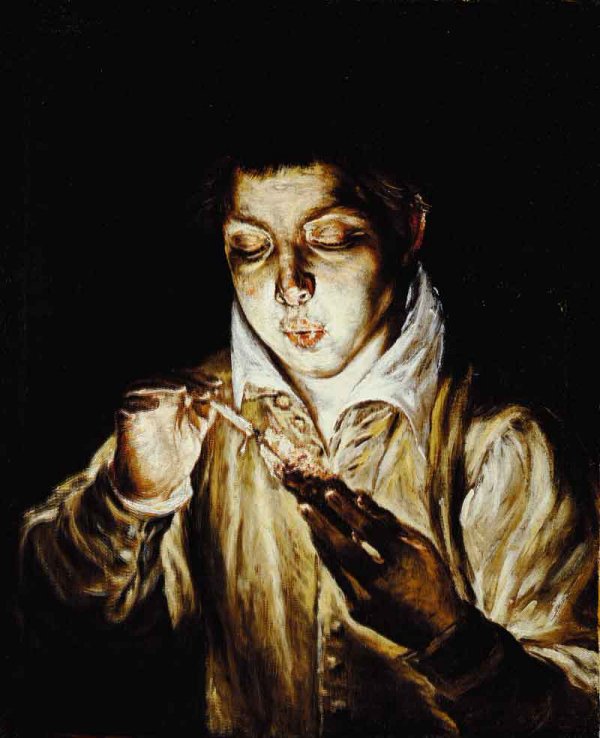 El Greco: A tüzet fújó fiú