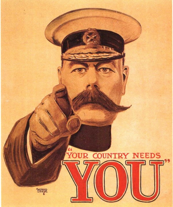 Alfred Leete: Britons. Join Your Country's Army! (1914)