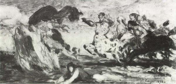 Szinyei Merse Pál: Kentaurok rohama, 1873