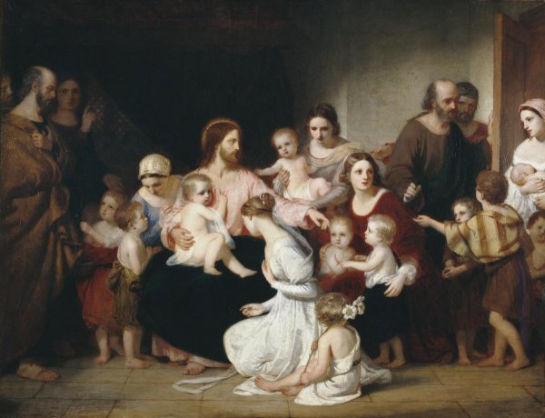Charles Lock Eastlake: Christ Blessing Little Children, 1839. Olaj, vászon. Forrás: Wikimedia Commons