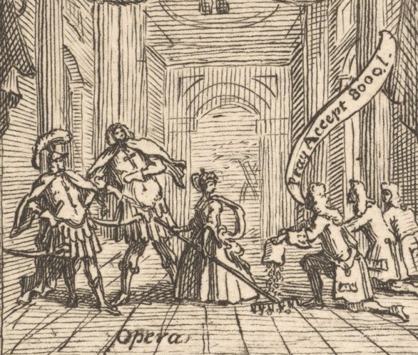 William Hogarth. Masquerades and Operas (1724)