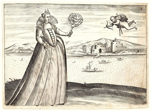 Ferrando Bertelli (?), Kurtizán és a vak Kupidó, 1563
