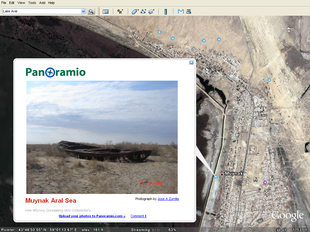 Aral-tó (Muynak) Dead ships in deserts