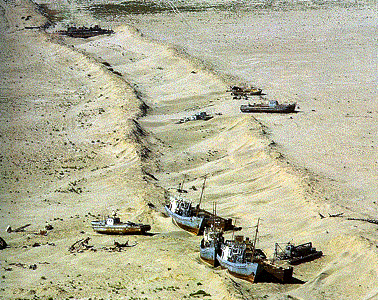 Aral-tó Dead ships in deserts 11